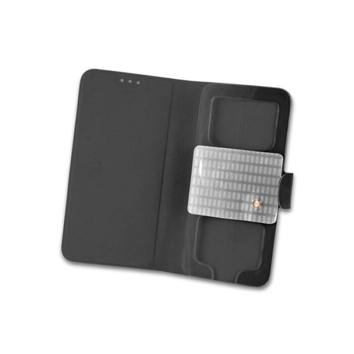 Cover Universal κινητά μεχρι 5.3" Μαύρο με Αυτοκολητο Book - Image 2