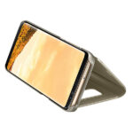 Samsung J4 2018 Διάφανο View Χρυσό Θηκη J400 Flip Wallet - Image 4