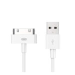 Apple POWERTECH Καλώδιο USB 2.0 σε iPad & iPhone 4/4S, 1m, White