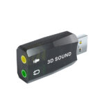 POWERTECH USB Κάρτα ήχου 5.1CH, με έξοδο μικρόφωνου και ακουστικού