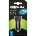 Φορτιστής Αυτοκινήτου Duracell με Διπλή Έξοδο USB 3.4A Μαύρο