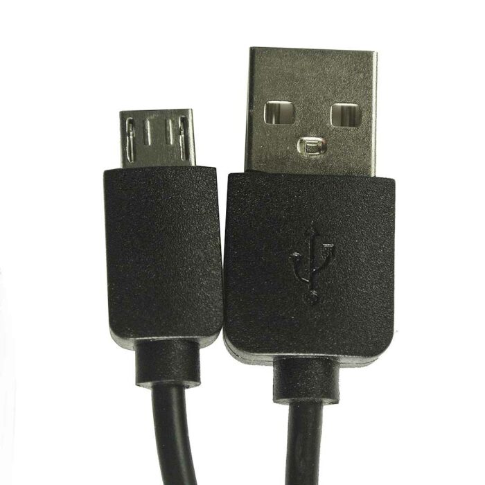 Καλώδιο USB 2.0 σε  micro USB Μαύρο 0,3m Ασυσκευαστο - Image 2