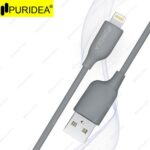 Καλώδιο Σύνδεσης USB 2.0 Puridea L02 USB A σε Lightning 2.4A 1.2m Γκρι