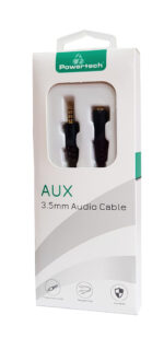 POWERTECH καλώδιο Jack 3.5mm M-F, 4 pin, OD: 4.0mm, copper, 1.5m, μαύρο - Image 2