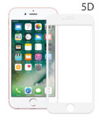 Tempered Glass 5D iPhone 8 Plus λευκό POWERTECH
