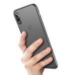 Θήκη Ultra Thin Lightweight PP Cover iPhone XR Διάφανο Μαύρο Baseus Wing - Image 4