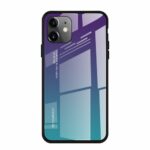 Gradient Glass Cover with Tempered Glass Back iPhone 11 Πράσινο-Μωβ