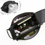 Wozinsky Bicycle Bike Pannier Bag Rear Trunk Bag with Shoulder Strap 13L black (WBB1BK) - Image 6