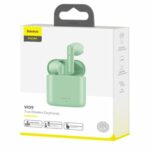 Baseus TWS Encok W09 mini wireless earphone Bluetooth 5.0 TWS Green - Image 2