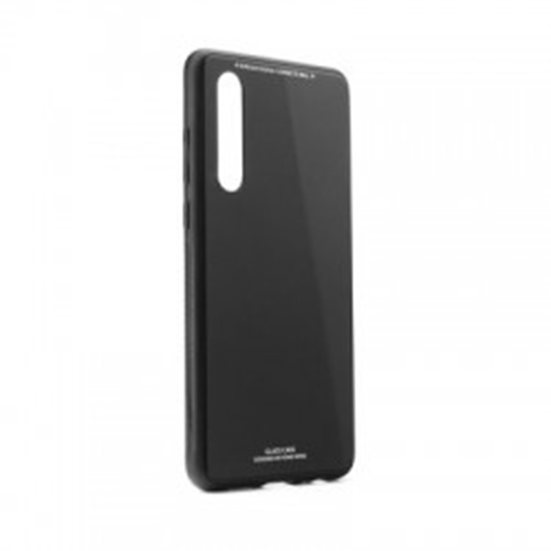 huawei-p30-testa-glass-silicone-black-1 Θήκη σιλικόνης με Τζάμι Huawei P30 Μαύρο Oem - Image 1