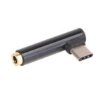 POWERTECH Αντάπτορας Type-C (Μ) σε 3.5mm jack (F), μαύρο