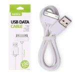 USB Καλώδιο REMAX Apple iPhone 4s RC-007 1m. Λευκό - Image 4