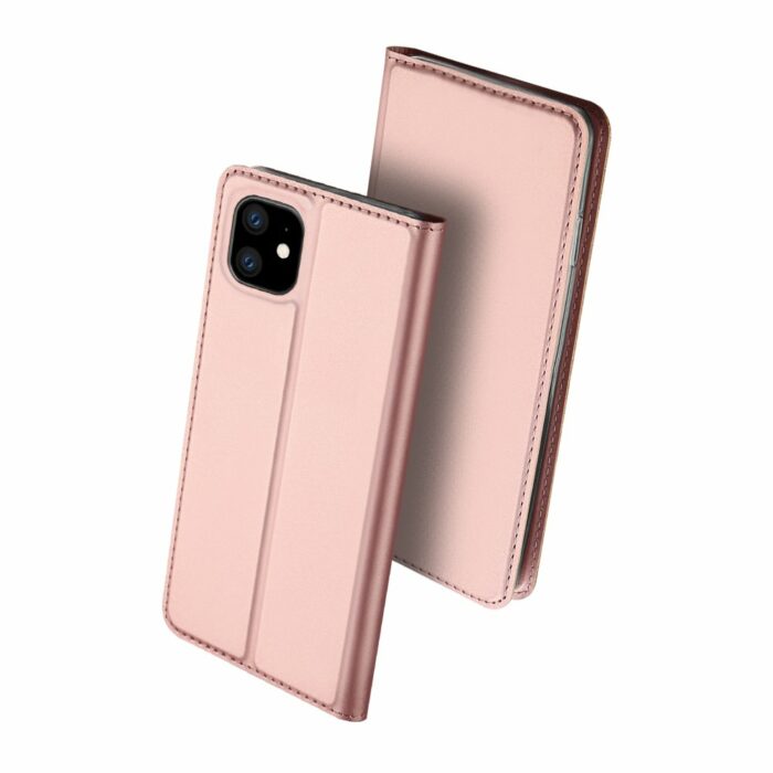 Θήκη Book type Θήκη Ροζ Χρυσό Θήκη iPhone 11 / Θήκη DUX DUCIS Skin Pro - Image 4