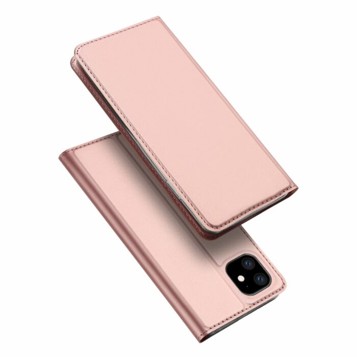 Θήκη Book type Θήκη Ροζ Χρυσό Θήκη iPhone 11 / Θήκη DUX DUCIS Skin Pro - Image 3