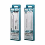 Remax in-ear earphone mini jack 3,5 mm headset with remote control black (RW-105) - Image 3