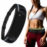 Ultimate reflective stripe Running Belt with headphone outlet black - Image 2