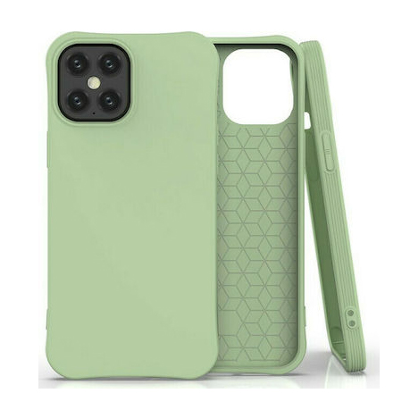 oem_iphone_12_pro_max_soft_color_thiki_silikonis_green Θήκη iPhone 12 Pro Max Πράσινο - Image 1