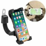 Adjustable phone bike mount holder for Rearview mirror black
