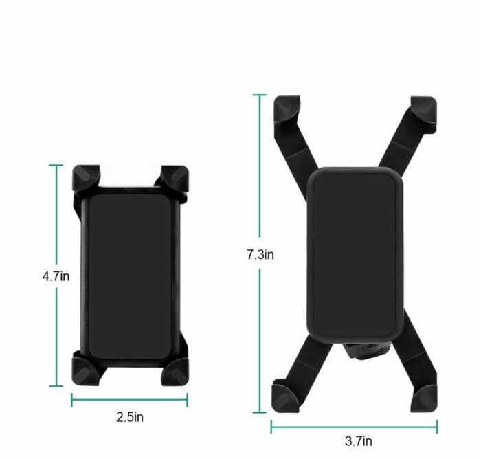 Adjustable phone bike mount holder for Rearview mirror black - Image 6