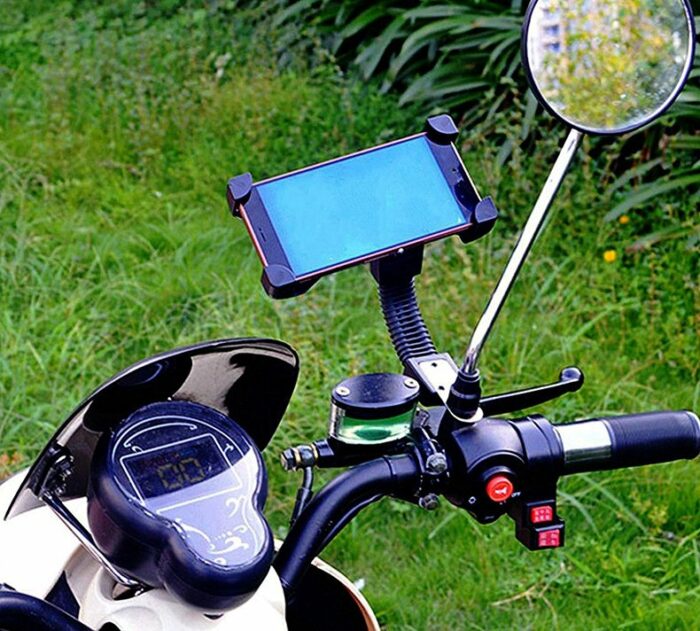 Adjustable phone bike mount holder for Rearview mirror black - Image 5