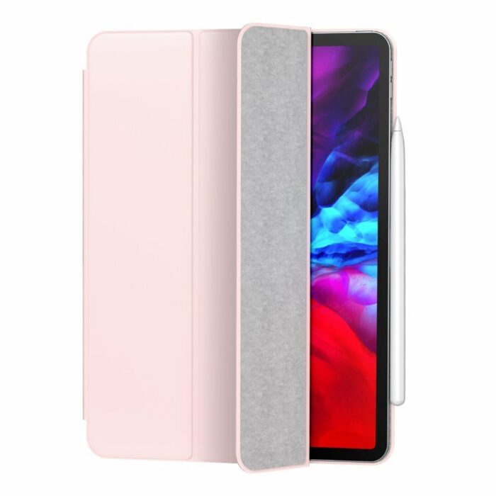 Θήκη Frameless Flip Cover Stand Ροζ iPad Pro 2020 11" - Image 5