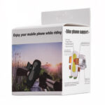 Bicycle Phone Mount Handlebar Holder Bracket with 360 Rotate black - Image 5