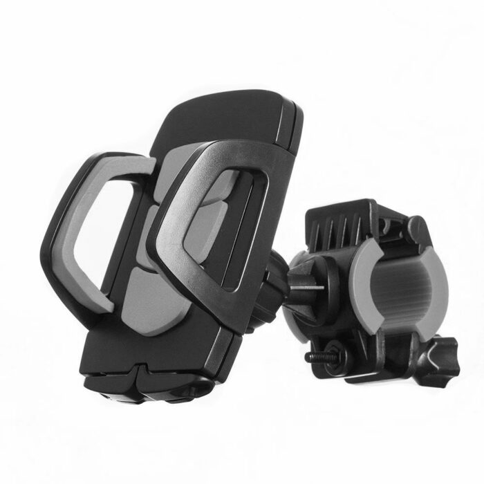 Bicycle Phone Mount Handlebar Holder Bracket with 360 Rotate black - Image 3