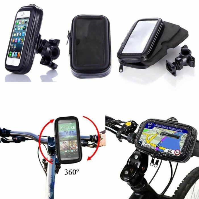 Bike Phone waterproof Mount, Universal Case Bicycle & Motorcycle Phone Holder Mount - Image 10