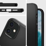 iPhone 12 Mini Μαύρο Spigen Thin Fit - Image 3