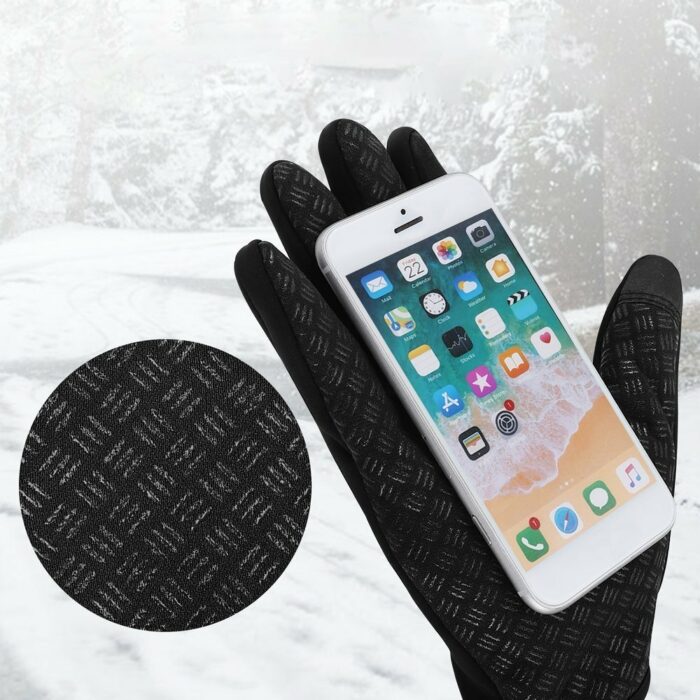 Wozinsky universal spWozinsky universal sport waterproof winter gloves - touch screen compatible black (WTG1BK) - Image 8