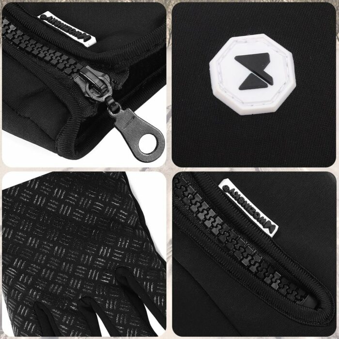 Wozinsky universal spWozinsky universal sport waterproof winter gloves - touch screen compatible black (WTG1BK) - Image 5