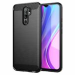 Θήκη Σιλικόνης Μαύρο Redmi 9 Carbon