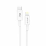 Dudao L6X USB 2.0 Cable USB-C male - Lightning Λευκό 1m