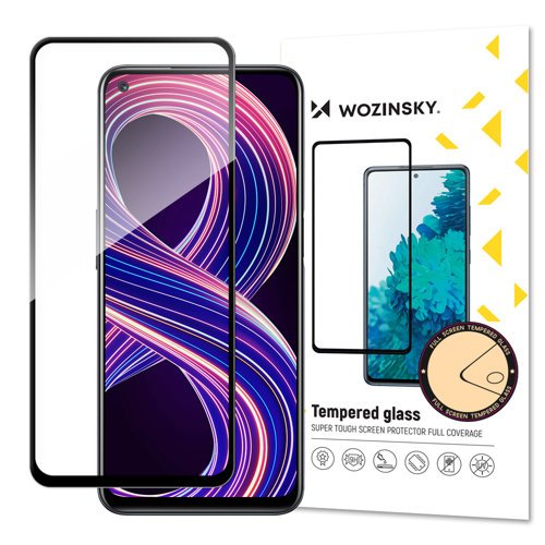 Wozinsky-Tempered-Glass-Full-Glue-Super-Tough-Screen-Protector-Full-Coveraged-with-Frame-Case-Friendly-for-Realme-8-5G-V13-5G-black-72209_1 Tempered Glass Full Face Μαύρο Realme 8 5G Wozinsky - Image 1