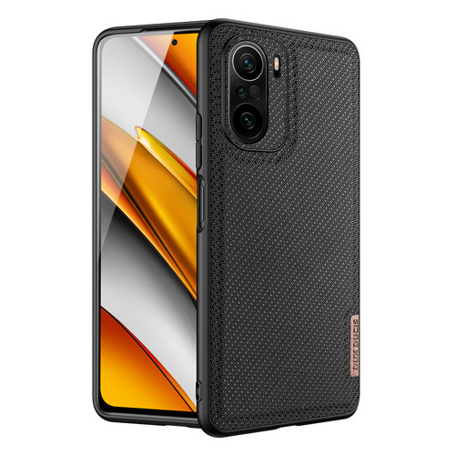 Dux-Ducis-Fino-case-covered-with-nylon-material-for-Xiaomi-Mi-11i-Poco-F3-black-72062_1 Θήκη Σιλικόνης / Υφασμάτινο Μαύρο Poco F3 Dux Ducis Fino - Image 1