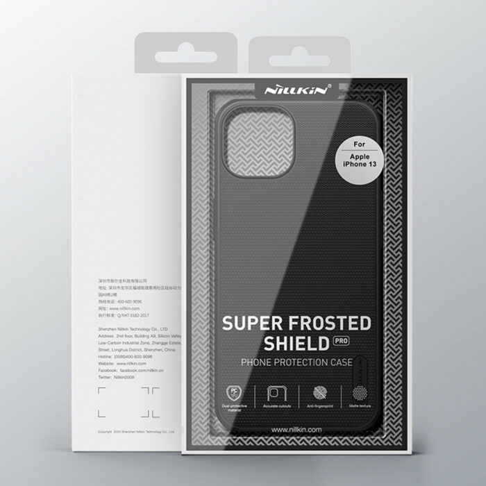 Nillkin Super Frosted Θήκη iPhone 13 Πλαστικό Μαύρο - Image 5