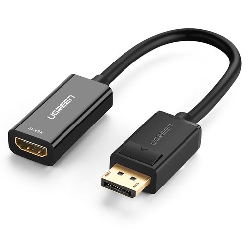 Ugreen-DisplayPort-male-HDMI-female-adapter-cable-4K-30Hz-12bit-black-40363-57410_1 Ugreen DisplayPort male adapter - HDMI female (40363) - Image 1