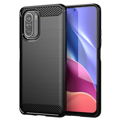 Carbon-Case-Flexible-Cover-TPU-Case-for-Xiaomi-Poco-F3-black-72176_1 Θήκη Σιλικόνης Μαύρο Poco F3 Carbon - Image 1