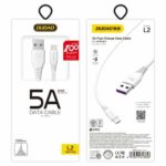 Dudao L2L Regular USB to Lightning Cable Λευκό 1m - Image 2