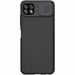 Nillkin Camshield Θήκη Samsung Galaxy A22 5G Θήκη Cover with shield Μαύρο Slim Camera Protection