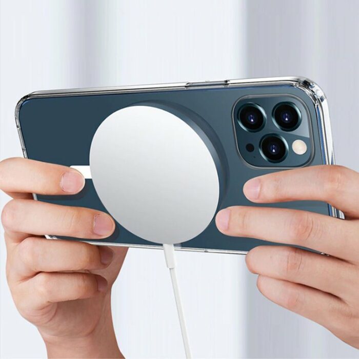 Θήκη Magsafe iPhone 12 Pro Max Σιλικόνης Διάφανο WK Anti-knock - Image 2