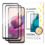 Tempered Glass Μαύρο 2τμχ Redmi Note 10 / 10s Wozinsky
