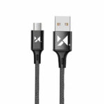 Wozinsky Braided USB 2.0 to micro USB Cable Μαύρο 1m (WUC-M1B)