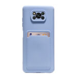 Θήκη Σιλικόνης Back Cover με υποδοχή κάρτας Xiaomi Poco X3 / X3 Pro NFC Μώβ