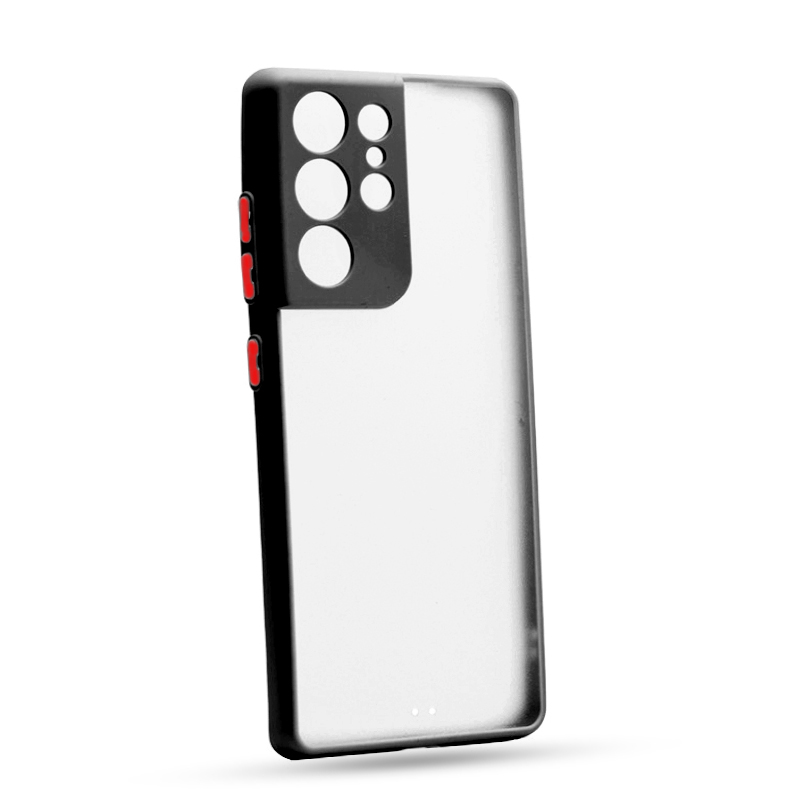 milcky-case-s21-ultra-1-black Θήκη Samsung Galaxy S21 Ultra 5G Σιλικόνης Ημιδαφανής Μαύρο Milky - Image 1