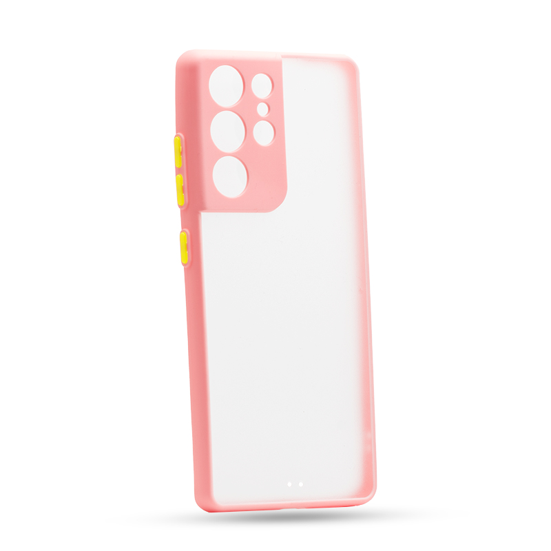 milcky-case-s21-ultra-1-pink Θήκη Σιλικόνης Samsung Galaxy S21 Ultra 5G Ρόζ Milky - Image 1