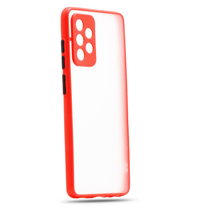 Θήκη Samsung Galaxy A52 Σιλικόνης Ημιδαφανής Κόκκινο Milky - Image 2
