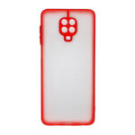 Θήκη Xiaomi Redmi Note 9 Pro / Redmi Note 9S Σιλικόνης Ημιδαφανής Κόκκινο Milky