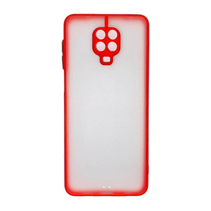 Θήκη Xiaomi Redmi Note 9 Pro / Redmi Note 9S Σιλικόνης Ημιδαφανής Κόκκινο Milky – Mobit.gr
