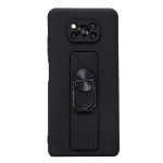 Ring Θήκη Σιλικόνης With Finger Grip And Stand Xiaomi Redmi Note 9 Pro / Redmi Note 9S Μαύρο – Mobit.gr